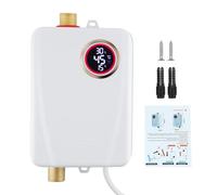 Scaldacqua istantaneo elettronico, 3500 W, mini scaldabagno con display touch a LED, scaldabagno elettrico, 220 V, acqua calda istantanea, per cucina, bagno