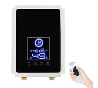 Scaldacqua Istantaneo Riscaldatore di acqua Calda Senza Serbatoio 220V 6500W 3 Secondi di Calore Rapido Serbatoio di Acqua Calda con Display della Temperatura a LED, Telecomando