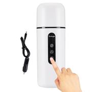 Scaldacqua per auto - portatile riscaldata 12 V/24 V, riscaldamento rapido | Bollitore universale per auto con funzione di agitazione automatica, da viaggio da 420 ml con temperatura