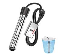 Scaldacqua portatile, termosubacqueo elettrico 2000 W, scaldabagno sommergibile, protezione in acciaio inossidabile 304, spegnimento programmato, scaldabagno per campeggio, esterno (1)