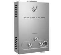 Scaldacqua senza riserva propano, 6L 12KW LPG GPL Riscaldatore di acqua istantaneo portatile per uso esterno in camper, camper, rimorchi, cabine, punto di utilizzo (6L 12KW)