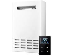 Scaldacquaz a Gas GPL da Esterno Senza Serbatoio, 20L/min su Richiesta di Acqua Calda con Telecomando, 220V Riscaldatore d'Acqua Residenziale Istantaneo Propano