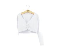 Scaldacuore Danza Bambina Top da danza classica for ragazze, a maniche lunghe, con coprispalle, maglione, cappotto corto, abbigliamento da ballo for bambini, pullover da riscaldamento in cotone for bo