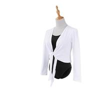 Scaldacuore Danza Cappotto da balletto a maniche lunghe autunno adulto Top Coat Giacca cardigan in cotone termico Abbigliamento da allenamento for ginnastica classica Abbigliamento da ballo femminile(