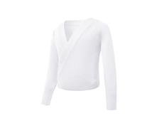 Scaldacuore Danza Maglione avvolgente da ragazza Top da ballo Ballerina calda e spessa Cardigan lavorato a maglia a maniche lunghe Vestito for bambini Allenamento di classe Abbigliamento di base Rosa(