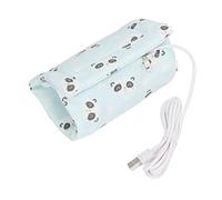 Scaldalatte da Viaggio Coperchio Ignifugo Pulito Staccabile Scaldabiberon USB Affidabile Scaldabiberon Portatile Riscaldamento Rapido per Laptop per Auto (Panda)