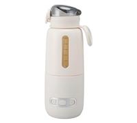 Scaldalatte Portatile da Viaggio, Scaldabiberon Portatile da 300ML con Temperatura Regolabile da 37°C a 55°C, Scaldalatte da Viaggio Cordless Ricaricabile USB 15000mAh per Latte