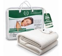 Scaldaletto Matrimoniale Elettrico Lana Sintetica Bianca 160x140cm Telecomando