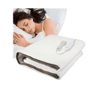 BEPER P203TFO101 Scaldaletto Elettrico Singolo, 150x80 cm, 3 Livelli di Temperatura, Comando Removibile, Lavabile in Lavatrice, Spegnimento Automatico Sicuro
