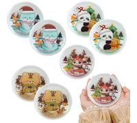 Scaldamani - Confezione Da 8 PVC Da 9,5 Cm | Mini Confezioni Di Gel A Forma Di Animale | Coperture Riscaldanti Tascabili Portatili Riutilizzabili | Fornisce Calore Istantaneo Per I Viaggi, Il Campeggi