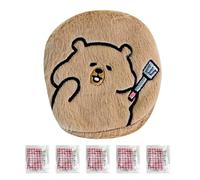 Scaldamani Da Campeggio - Con 5 Pacchetti Autoriscaldanti Con Nucleo Sostituibile | Scaldamani Portatile Dal Design Capybara - Per Imbottire Le Calze, Campeggio, Inverno, Freddo, All'aperto, Uom