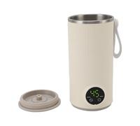 Scaldamani e Miscelatore per Latte Portatile, da 400 Ml di Riscaldamento Rapido per la Bottiglia da Viaggio a Cordone, Latte in Acciaio Inossidabile Frode USB Ricarica per la