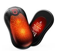 Scaldamani Elettrico 12000mAh, OUTJUT 2 Pezzi Magnetico Scaldamani Ricaricabile Portatile con 3 Livelli di Riscaldamento Fino a 52℃ Riscaldamento a 360°Scaldamani USB a Ricarica Rapida per Caccia