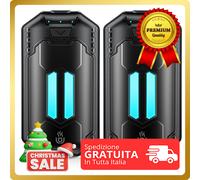 Scaldamani Elettrico 6000mAh x2 Pezzi Scaldamani Ricaricabile 3 livelli calore
