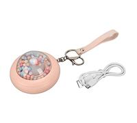 Scaldamani elettrico Almeigrity 2 marce di temperatura Batteria 1200 mAh Scaldamani tascabile a forma di capsula spaziale con luce notturna (Rosa)