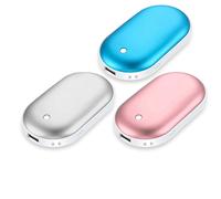 Scaldamani elettrico Myriann con caricatore USB, ricaricabile e power bank - Oro rosa