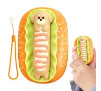 Scaldamani Elettrico Ricaricabile | Power Bank con 3 Livelli di Calore, Batteria da 2000mAh, Design Cartoon - Riscaldatore Di Mani A Forma Di Hot Dog - Per Uso Esterno Pendolarismo Casa Dormitorio Uff