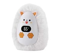 Scaldamani elettrico ricaricabile tramite USB, batteria da 5200 mAh, 3 impostazioni di calore, scalda le mani portatile per viaggi, campeggio, pesca, uso quotidiano, bianco