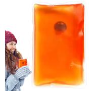 Scaldamani in gel, 10 x 7 cm, riutilizzabile, scaldamani in gel, scaldamani a scatto, calore di lunga durata, piccolo sacchetto in gel, riutilizzabile, a lunga durata, per lavoro