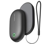 Scaldamani magnetici, confezione da 2, ricaricabili, corpo in alluminio, riscaldamento istantaneo, 8 ore, 5.000 mAh, tascabile, elettrico, riutilizzabile, per esterni, interni, campeggio, regalo per