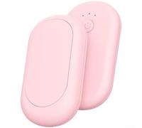 Scaldamani magnetico 2 in 1 con power bank da 4000 mAh, riscaldatore elettrico ricaricabile USB con 3 livelli di calore, per campeggio ed escursioni all'aperto, nero (F)