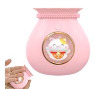 Scaldamani portatile, scaldamani tascabile, scaldamani elettrici, 4000 mAh, scaldamani da campeggio con design con gatto fortunato, scaldabagno USB, riscaldamento rapido per golf, campeggio e attività