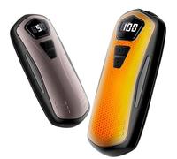 Scaldamani Ricaricabile,2 in 1 6000mAh Scalda Mani Portatile Elettrico, 5 Livelli di Riscaldamento,Scaldamani Usb Riutilizzabile,Regali di Natale per Campeggio All'aperto, Caccia,Raynauds (Gold)