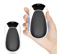 Scaldamani Ricaricabile 2 Pack, 5500mAH Scalda Mani Portatile Elettrico, Power Bank Scaldamani USB C Riutilizzabile, Durata, Hand Warmers Rechargeable Regali di Natale per Campeggio All'aperto, Caccia