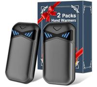 Scaldamani Ricaricabile, 2 Pezzi Scaldamani Elettrico USB con 3 Livelli di Calore, Scalda Mani Elettrici Portatile, Scaldino Mani Riutilizzabile Magnetico 5500mAH per Raynauds Sport all'Aria Aperta