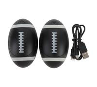 Scaldamani ricaricabile a doppia faccia, 3 livelli di riscaldamento, ergonomico, a forma di pallone rugby, scaldamani magnetici portatili, nero