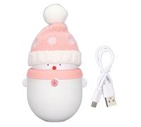 Scaldamani Ricaricabile con Pupazzo di, Powerbank da 6000 MAh a Riscaldamento Istantaneo, Mantiene le Mani Calde a 47~60 ℃ per 4-8 Ore, Ideale per Natale All'aperto, in Ufficio,
