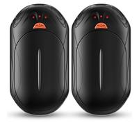 Scaldamani ricaricabili, confezione da 2 pezzi, 6000 mAh, riscaldatore elettrico portatile, 24 Hrs, scaldamani elettrico, termoterapia ideale per esterni, caccia, golf, campeggio, caldo