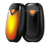 Scaldamani ricaricabili, confezione da 2, scaldamani elettrici riutilizzabili 2 in 1, 5200 mAh, alimentazione tramite USB, 3 livelli di calore, idee regalo per donne, regali di Natale per