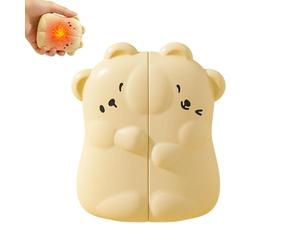 Scaldamani - Riscaldamento magnetico ricaricabile, regolabile a 3 livelli, offerta esterna a lungo termine, adorabile orso gadget invernale portatile | Elettrico per uomo donna bambini campeggio Wan