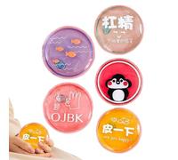 Scaldamani riutilizzabile, cuscinetto riscaldante in gel, scaldamani portatile tascabile, pacchetto termico di lunga durata, soluzione termica istantanea, accessorio da viaggio compatto, 8 x 8 cm, per