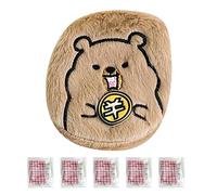 Scaldamani Riutilizzabili,Con 5 Ricambi Sostituibili Piastra Autoriscaldante - Scaldamani Riscaldati con Design Capibara,per Donne Regali per Calze Natalizie Campeggio Inverno Freddo Uomini