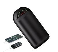 Scaldamani Tascabile Ricaricabile | Batteria Portatile 5000mAh con Luci e 3 Livelli Temperatura | Scaldamani Tascabile Portatile per Escursionismo Sport Invernali Campeggio All'aperto