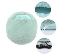 Scaldamani USB ricaricabile pad in peluche piedi caldi invernali pantofole riscaldate per ufficio a casa (verde)