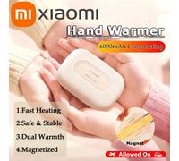 Scaldamani Xiaomi 6000mah Ricaricabile Magnetico Design di tipo diviso Scaldamani elettrici Materiale delicato sulla pelle Riscaldatore elettrico