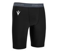 Scaldamuscoli Bermuda Macron Oak Short Undershort Allenamento Elasticizzato Nero