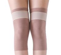 Scaldamuscoli in velcro, ginocchiere, maniche, scaldamuscoli, ghette for stivali, nastro magico, copriscarpe unisex, protezione for la cura delle calze Per Sci, Ciclismo, Danza, Corsa(30cm Taupe,L)
