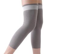 Scaldamuscoli in velcro, ginocchiere, maniche, scaldamuscoli, ghette for stivali, nastro magico, copriscarpe unisex, protezione for la cura delle calze Per Sci, Ciclismo, Danza, Corsa(50cm Grey,M)