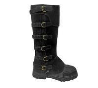 Scaldamuscoli medievali da uomo, neri, da pirata | Copristivali in stile steampunk, stile vichingo, per cosplay, costume da cavaliere, scarpe medievali