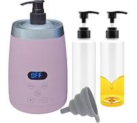 Scaldaolio da massaggio a doppia base, scalda-crema professionale, scaldabiberon, termostato automatico, per salone, barbiere, casa, con quattro dispenser per bottiglie di olio