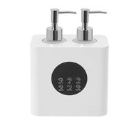 Scaldaolio da massaggio bianco con dispenser per bottiglie d'olio, scalda olio elettrico, per casa spa, salone di bellezza, parrucchiere, 16,7 x 9,8 x 15,8 cm