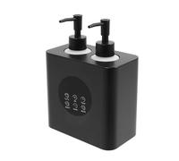 Scaldaolio da massaggio, doppio scaldabagno per olio da massaggio, scaldacollo, scaldacollo, scaldabiberon, temperatura 30-65 °C, con 4 dispensatori, timer per salone (nero)
