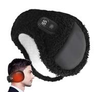 Scaldaorecchie riscaldati, paraorecchie da corsa per uomo invernale,Fodera in pile 3 modalità di temperatura Paraorecchie riscaldati indossati - Cuffie antirumore pieghevoli con fodera in pile e spegn