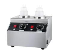 Scaldapasta e dispenser - Riscaldatore in acciaio inox con bottiglia da spremere per sciogliere formaggio, cioccolato, sciroppo e condimenti