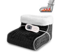 Scaldapiedi Elettrico Con 3 Livelli di Calore Cuscino Riscaldante per Piedi Fodera Interna Soffice e Lavabile Anti-Freddo per Casa e Ufficio