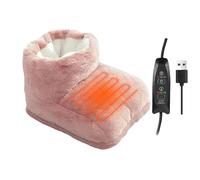 Scaldapiedi Elettrico Generico, Triplo Calore e Funzione di Blocco della Temperatura, 3 Impostazioni di Temperatura e Timer, Pink, 30x23x23 cm / 11.81x9.06x9.06 inches